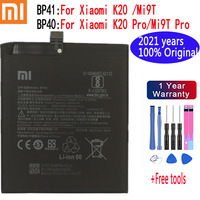 100% oryginalna bateria zamienna BP41 BP40 dla Xiaomi Redmi K20 Pro Mi 9T Pro Mi9T Redmi K20Pro Premium oryginalna bateria 4000mAh 1